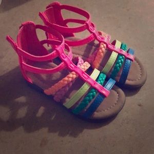 3 pair of toddler sandals.